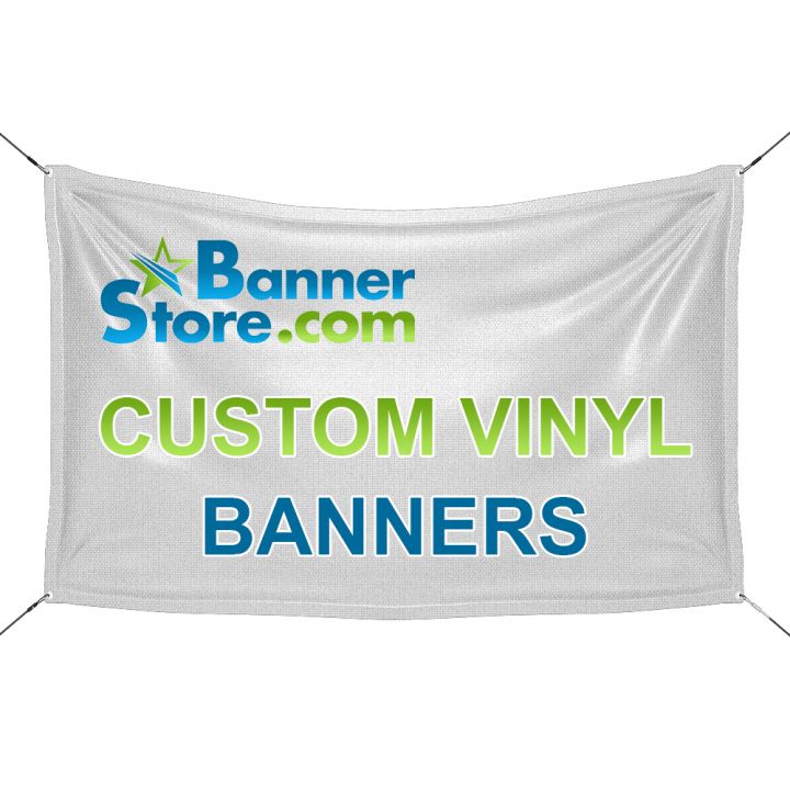 Custom Vinyl Banners | Free Hems and Grommets Free Shipping Orders $100! bannerstore.com