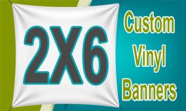 Order 2'x6' Custom Banner (24"x72")| Free Hems and Grommets ...