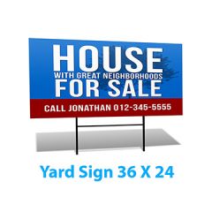 YARD SIGN 36X24