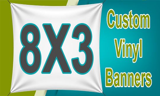 CUSTOM 8x3 BANNERS