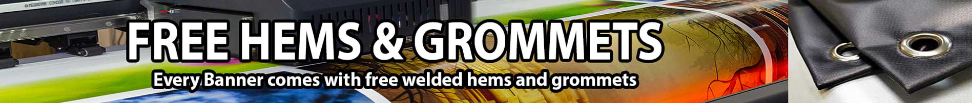 Custom Banner Options - Hems - Grommets - Pole Pockets - Wind Slits